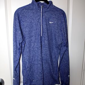 Nike Dri-Fit Quarter-Zip Purple Top Size L
